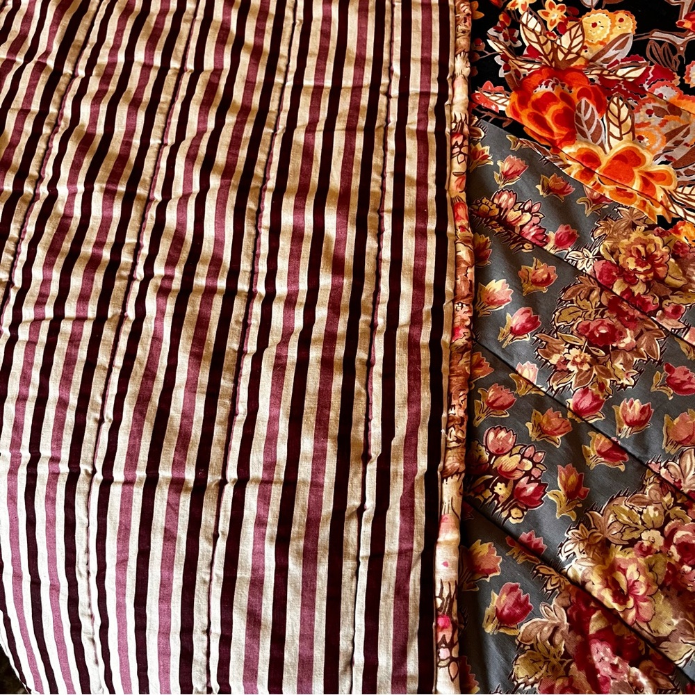 Anthropologie Rare Vintage Y2K Vibrant Floral Boho Quilt Queen - Picture 9 of 15